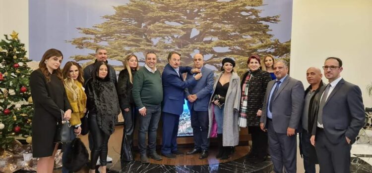 رئيس تجمع الصناعيين في زحلة استقبل نادي روتاري زحلة كابيتول بحضور المحافظ عازار