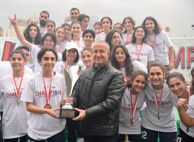 “بيروت فوتبول أكاديمي” يتوّج نفسه بطلاً للبنان بكرة القدم للشابات