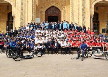 السفارة الفرنسية تنظم سباق بدل في قصر الصنوبر ببيروت