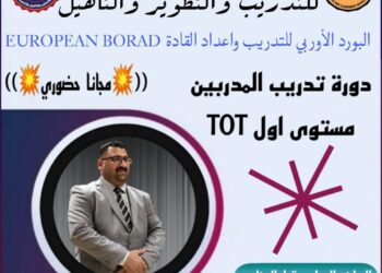 شركة عقيل العذاري للتدريب: دورة تدريب المدربين – 3 مستويات