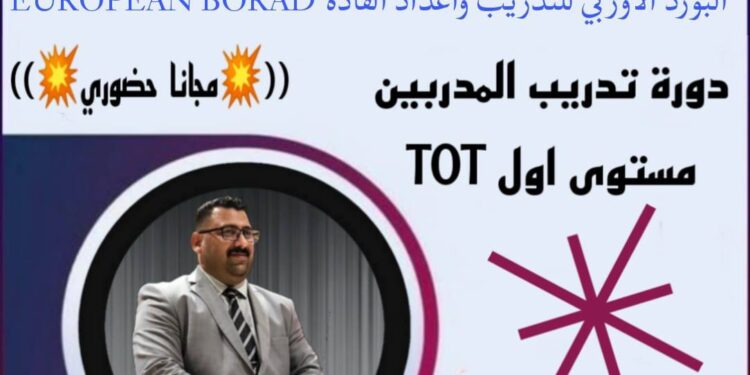 شركة عقيل العذاري للتدريب: دورة تدريب المدربين – 3 مستويات