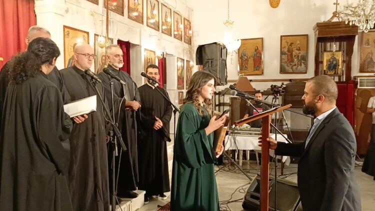 راشيا أحيت عيد رقاد السيدة العذراء.. وسكاف وسعد سلما المرنمة وهبة أيقونة العذراء