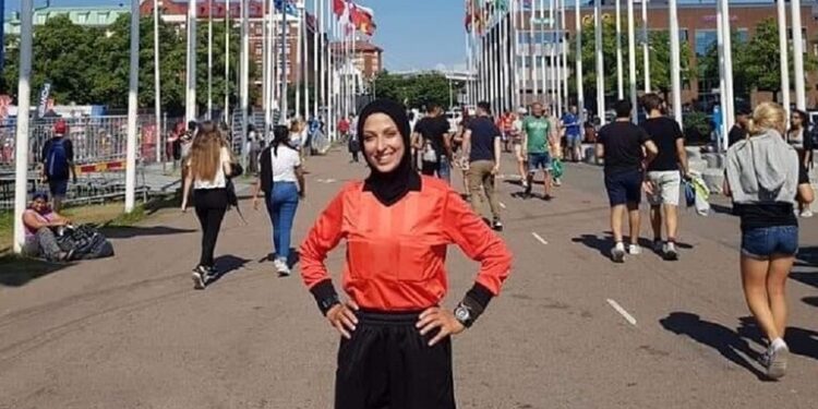 الفلسطينية هبة سعدية تدخل تاريخ كأس العالم للسيدات