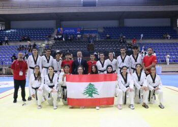 “دوبليه” تاريخية للبنان بالتايكواندو المفتوحة