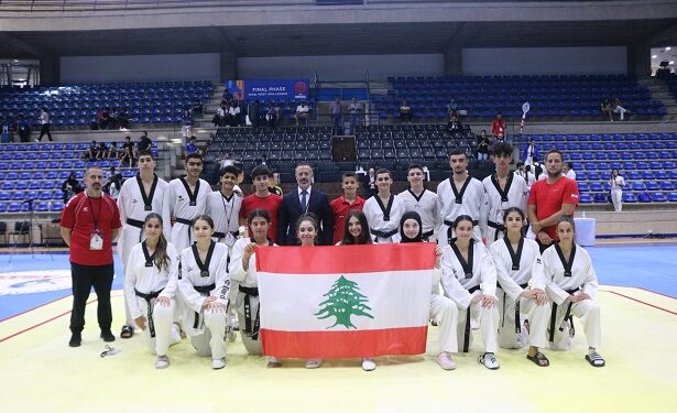 “دوبليه” تاريخية للبنان بالتايكواندو المفتوحة