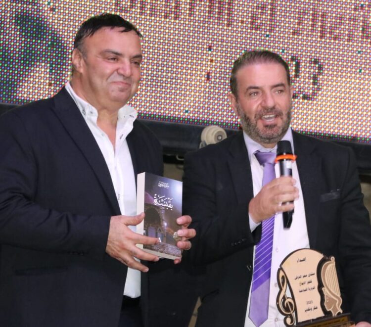 تكريم الفنان والكاتب اللبناني صقر البعيني في منتدى مصر الدولي لكنوز الإبداع