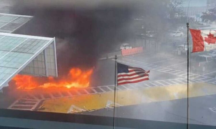 انفجار سيّارة على الحدود الأميركية – الكنديّة.. FBI: لم يكن عملا إرهابيا