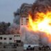 #فلسطين_استشهاد 9 فلسطينيين وإصابة العشرات في قصف استهدف محطة للوقود بغزة