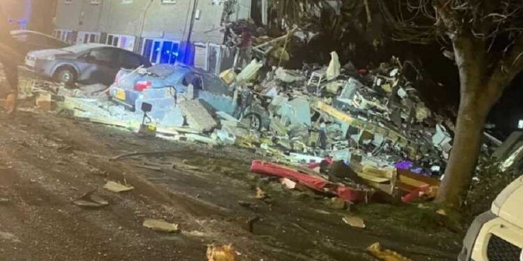 #اسكتلندا_ بالفيديو – انفجار قوي في مبنى في أدنبرة