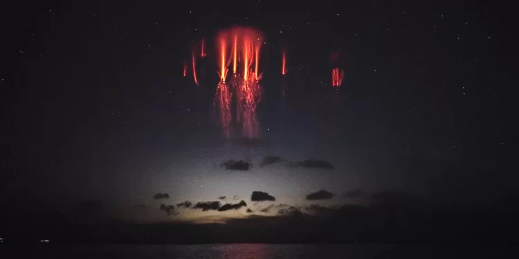 ظهور صواعق العفاريت في الأوروغواي