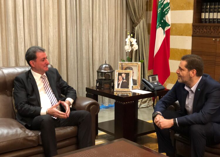 طوني طعمة زار الحريري في بيت الوسط وبحث معه شؤونا إقتصادية وسياسية