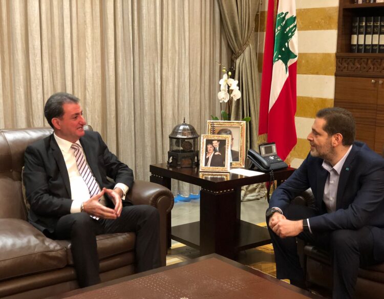 طوني طعمة زار الحريري في بيت الوسط وبحث معه شؤونا إقتصادية وسياسية