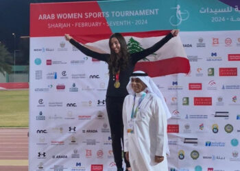 ذهبيتيان للعدّاءة اللبنانية ميسا معوّض في الشارقة