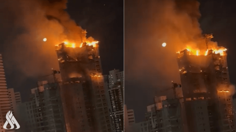 حريق ضخم يلتهم مبنى شاهقاً في البرازيل