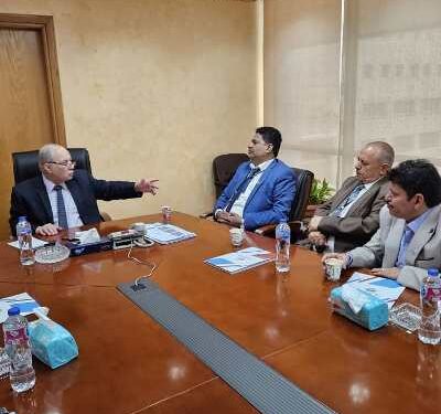 مناقشة التعاون بين غرفة تجارة الأمانة والاتحاد المصري للبناء والتشييد واتحاد المقاولين العرب 