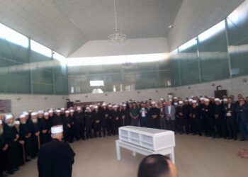 تشييع المناضل الشيخ حسن سليمان الحلبي بمأتم شعبيٍّ مهيب.. واختتام التعازي