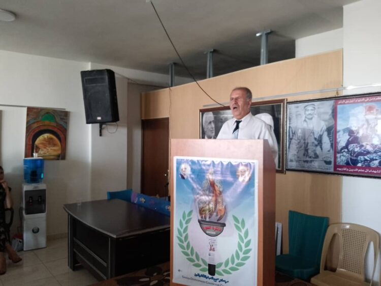 تكريم المجاهدين حمزة درويش ومحمد شرف ومؤيد شرف