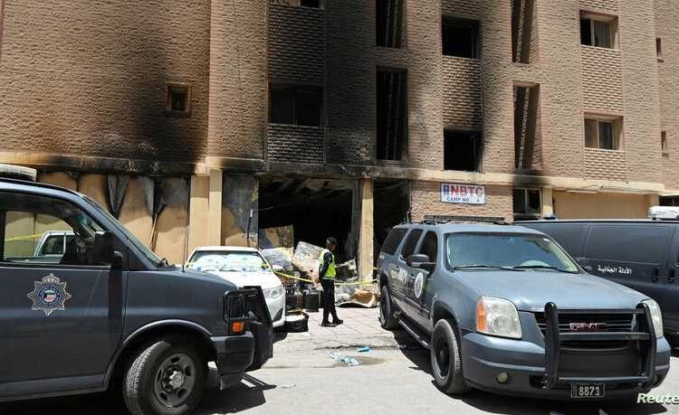 وصول جثامين 45 عاملا قضوا في حريق الكويت إلى الهند