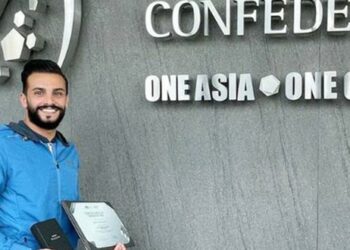 الحكم الدولي شادي الشحف يشارك في بطولة غرب آسيا بكرة القدم للشباب