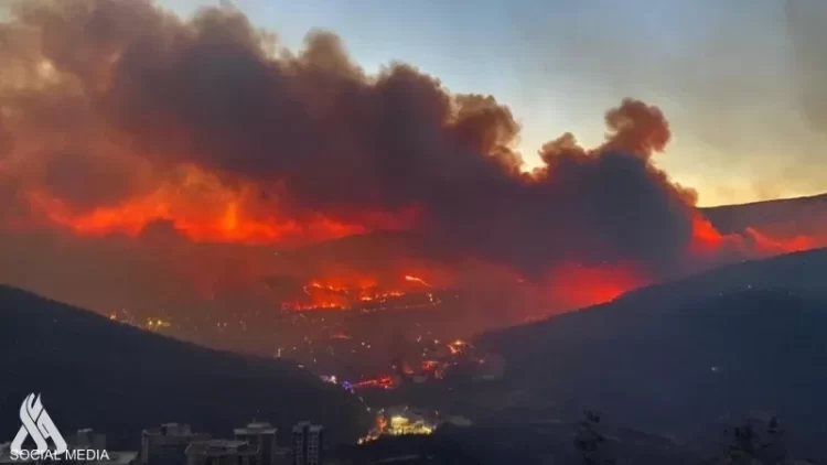 تركيا.. حريق الغابات يمتد إلى المناطق السكنية في إزمير