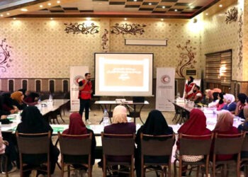 ورشة تثقيفية للهلال الأحمر العربي السوري بدرعا حول الصحة المجتمعية