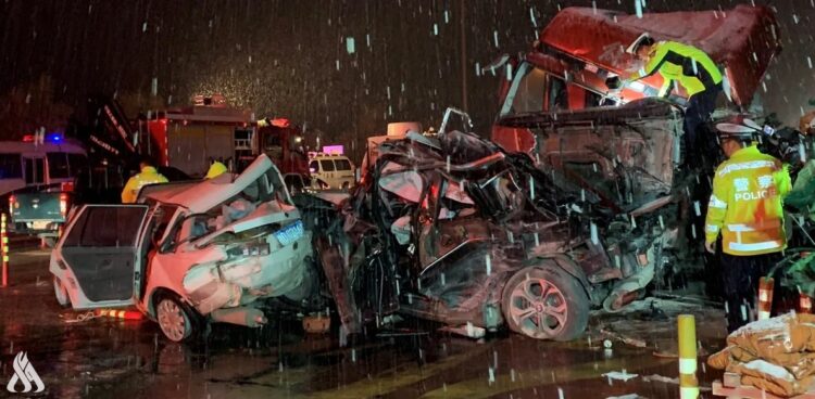 حادث سير مروع في الصين يتسبب بقتل 11 شخصاً بينهم تلاميذ