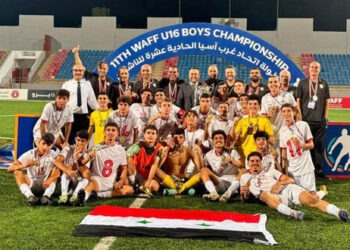 منتخب سورية للناشئين بكرة القدم بطل لغرب آسيا بفوزه على نظيره السعودي