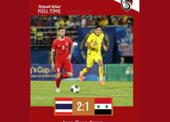 منتخب سورية الأول لكرة القدم وصيفاً لبطولة كأس ملك تايلاند الودية