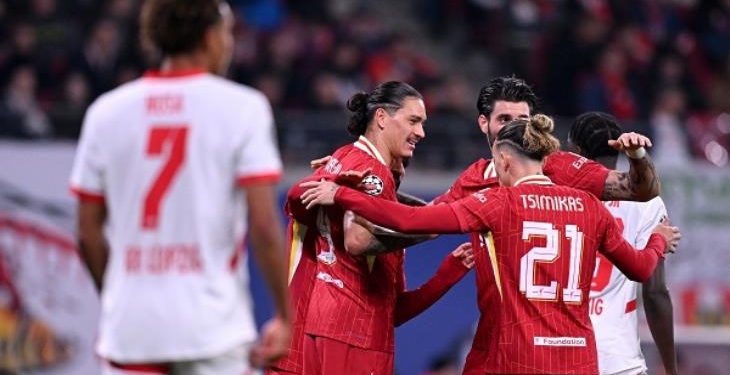 ليفربول يعود من ألمانيا بفوز ثمين على لايبزيج