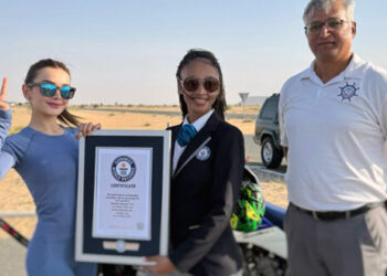 شابة سورية تدخل موسوعة غينيس للأرقام القياسية لأطول مسافة سبليت على دراجتين معاً