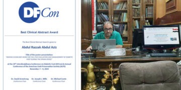 طبيب سوري يحصل على أفضل عرض تقديمي سريري بمؤتمر القدم ‏السكرية في لوس‏ أنجلوس