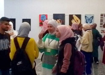 معرض رسم وأشغال يدوية في ثقافي كفرسوسة