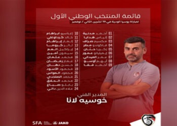 منتخب سورية لكرة القدم للرجال يقيم معسكراً تدريبياً خارجياً في روسيا