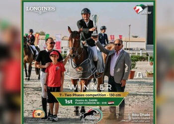 مراكز متقدمة لفرسان سورية في بطولة العين الدولية لقفز الحواجز “كأس الاتحاد