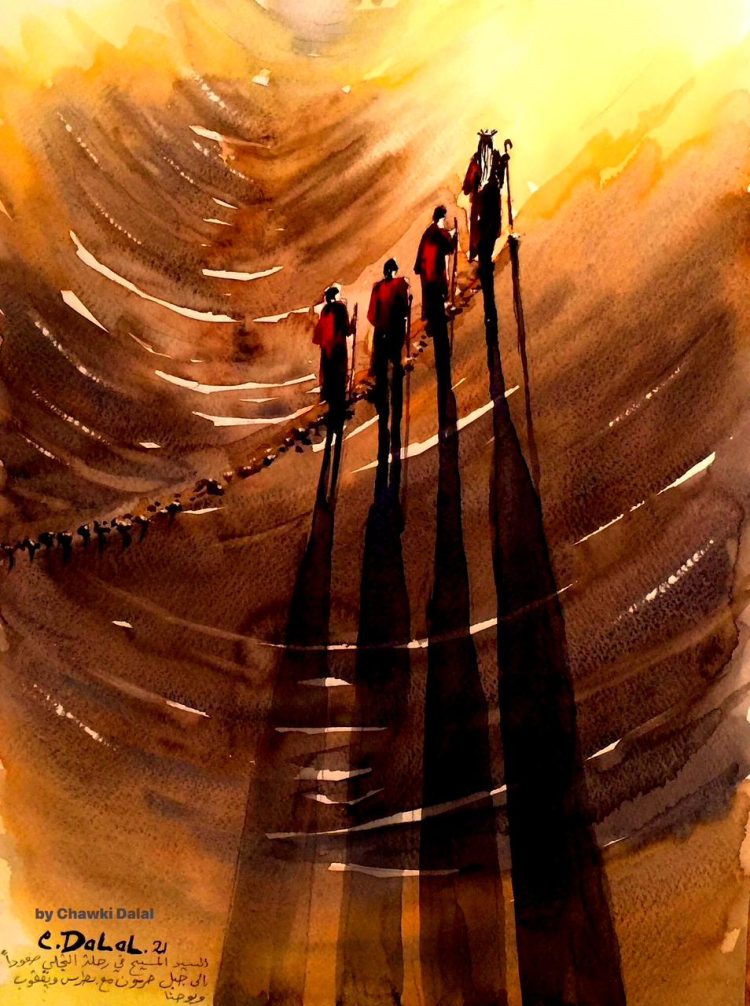 دلال أهدى قداسة البابا لوحة التجلي ودعاه لزيارة جبل حرمون