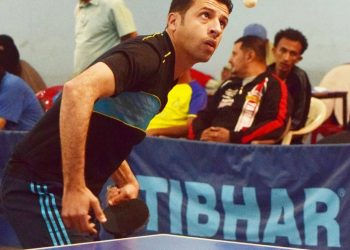 اليمن.. لقاء قوي يجمع المحاقري وبخة في نهائي البطولة المفتوحة لفردي كرة الطاولة