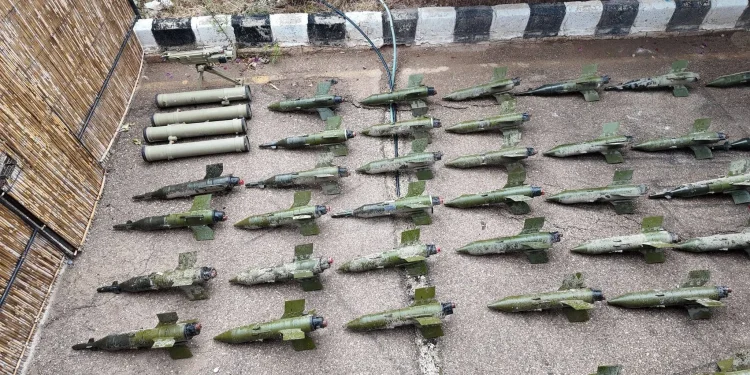 سوريا: العثور على مستودع أسلحة يحتوي على صواريخ معدة للتهريب