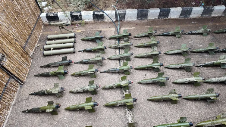 سوريا: العثور على مستودع أسلحة يحتوي على صواريخ معدة للتهريب