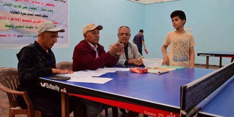 58 لاعباً يمنيا يتنافسون على لقب البطولة المفتوحة لكرة الطاولة