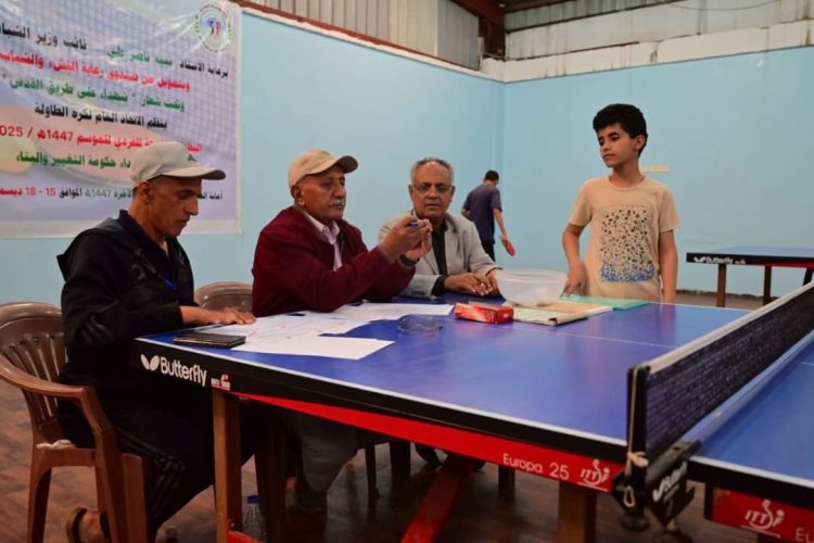 58 لاعباً يمنيا يتنافسون على لقب البطولة المفتوحة لكرة الطاولة