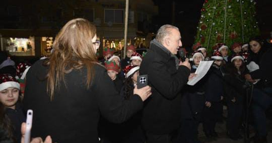 بعلبك أضاءت شجرة الميلاد في ساحة مريم