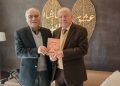 بدر الدين قدم كتابه “رموز عاملية” الى حكمت ناصر وغندور ورئيس جمعية البر والإحسان