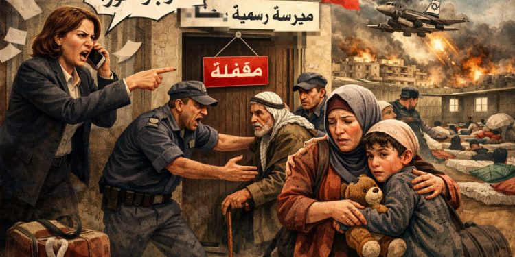 يقفلون المدارس ويطردون النازحين منها.. أي دولة هذه؟